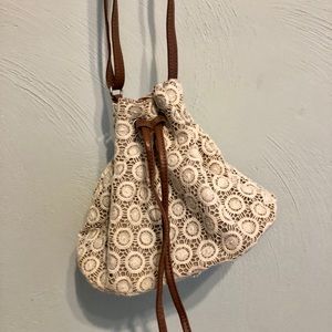 Lace boho handbag